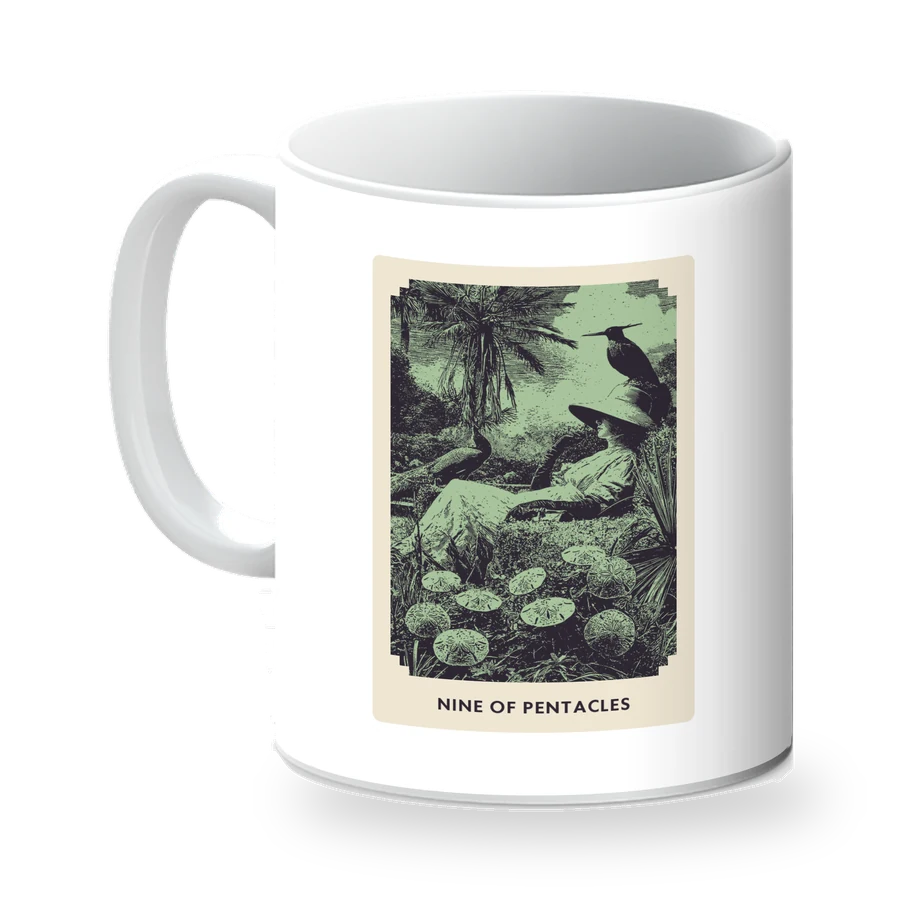 Nine of Pentacles mug