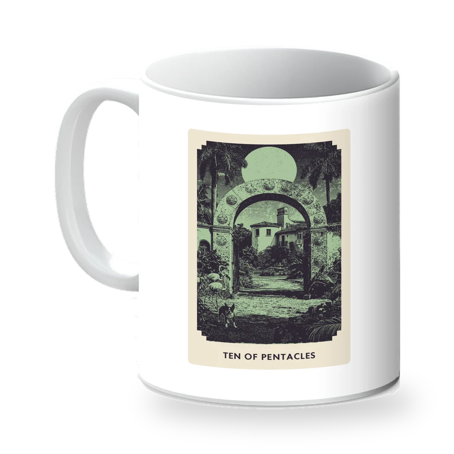 Ten of Pentacles mug
