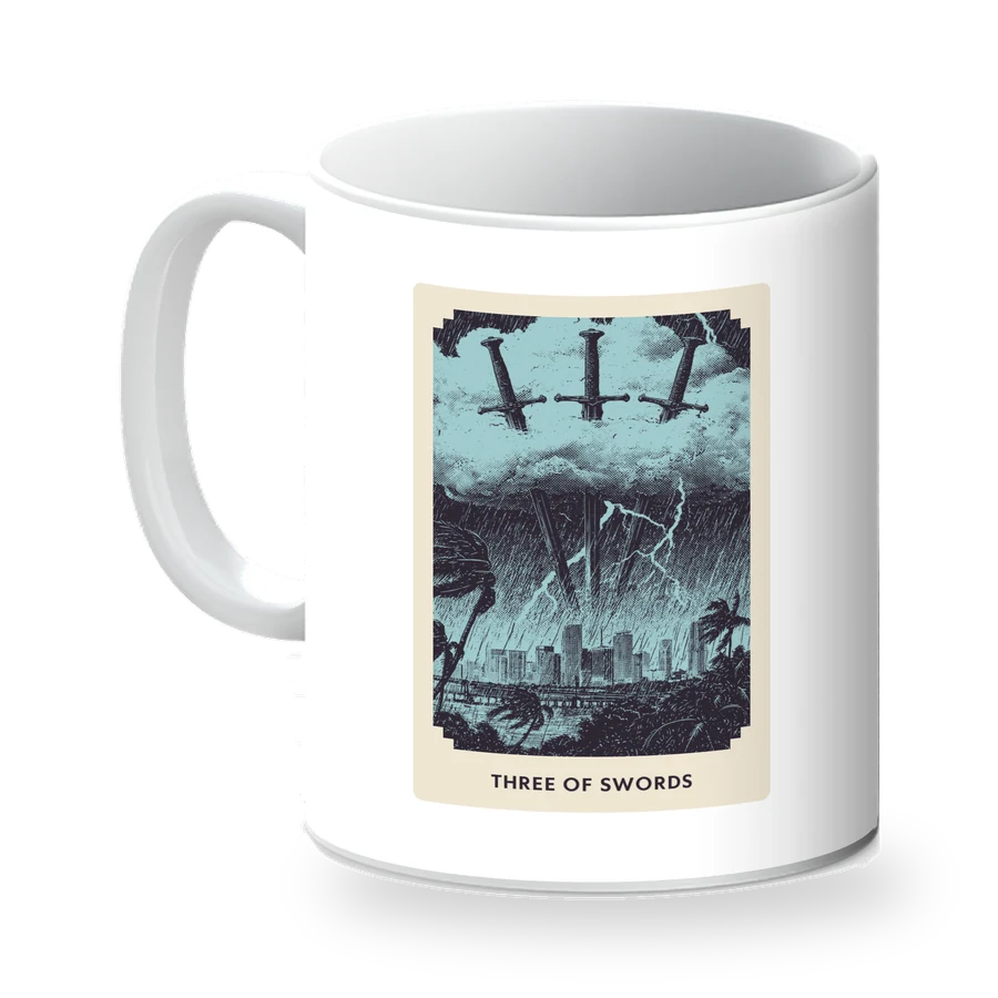Three of Swords mug