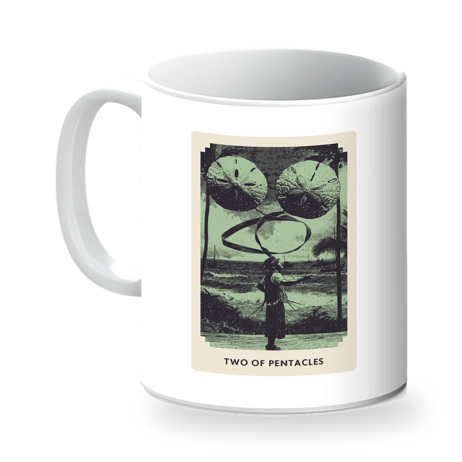 Two of Pentacles mug