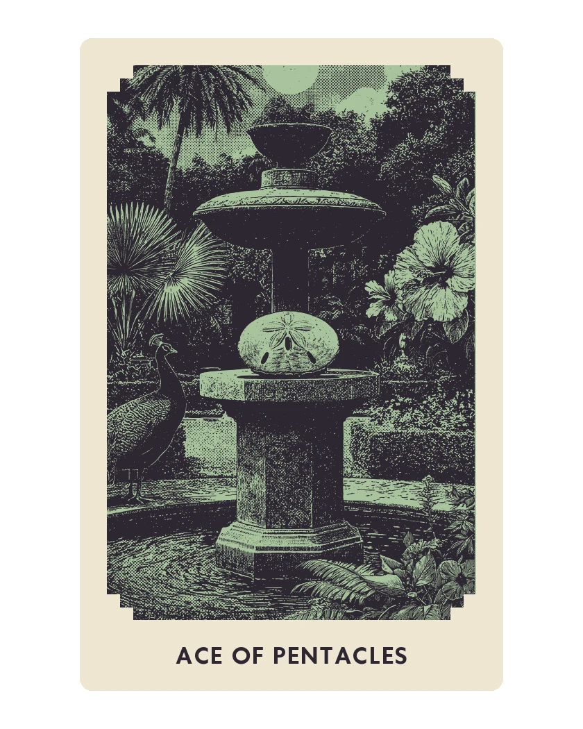 Ace of Pentacles print