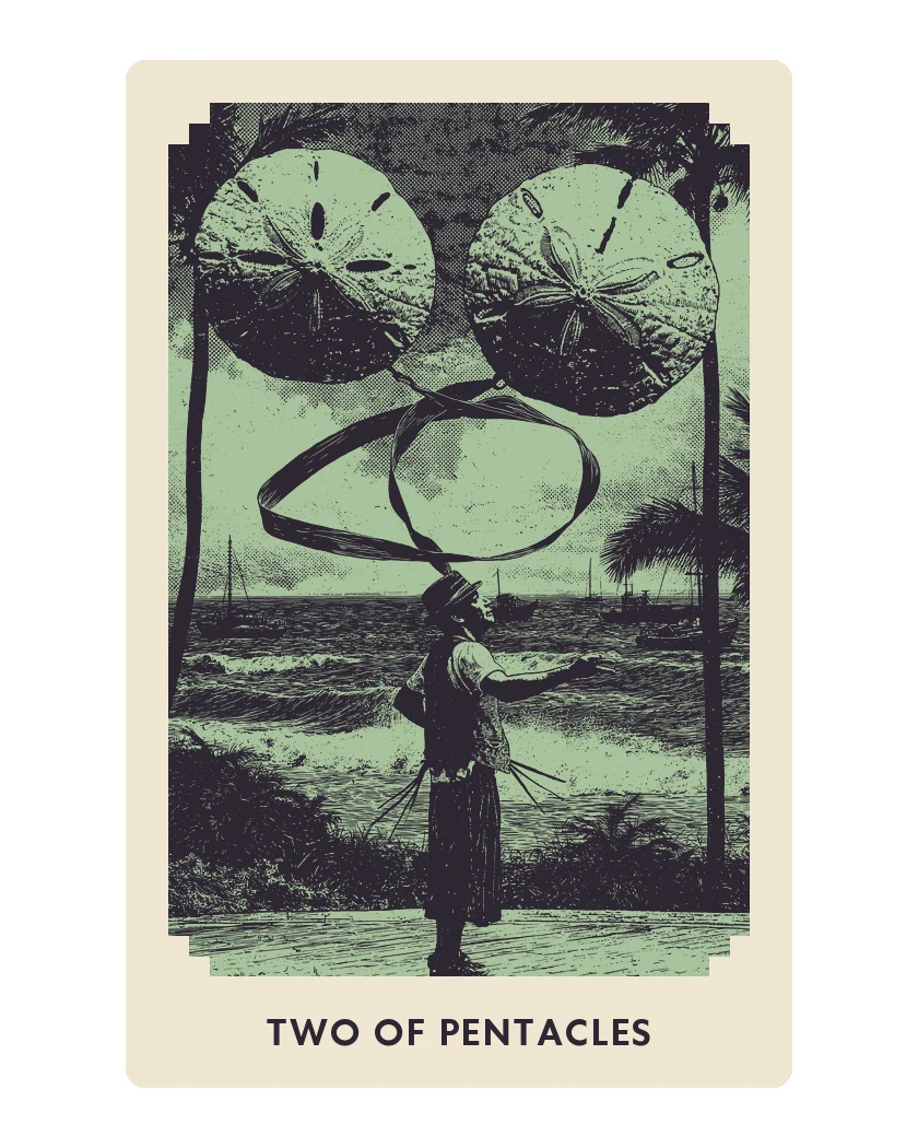 Two of Pentacles print